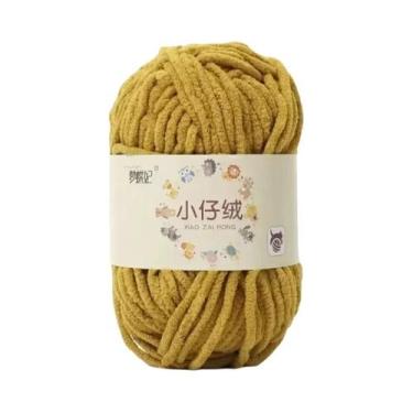 Imagem de Gorro E Cachecol Para Bebê Em Lã De Veludo Chunky 50g Feito À Mão DIY 