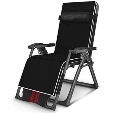 Imagem de YYBOES Espreguiçadeiras dobráveis espreguiçadeiras reclináveis, poltronas reclináveis, cadeiras de exterior, espreguiçadeiras, jardim, multiposições, jardim, pátio, exterior