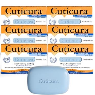 Imagem de Cuticura Sabonete oficial de limpeza profunda para rosto e corpo - 150 ml (pacote com 6)