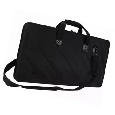 Imagem de NonMiFyR Estojo para controladores de DJ, bolsa de viagem leve com alça, bolsa de armazenamento para equipamentos de som, preta, para apresentações ao ar livre, Comprimento 53 Cm