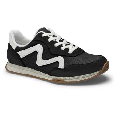 Imagem de Tênis Casual Mississipi MF581 Feminino - Preto-Feminino