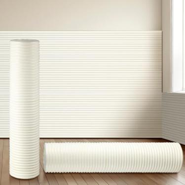 Imagem de Fiwochic Almofada de parede anticolisão de 70 x 192 cm para crianças, painéis de parede acolchoados, autoadesivos, 3D, para sala de jogos, berçário, quarto, sala de estar, protetores de canto (1 rolo