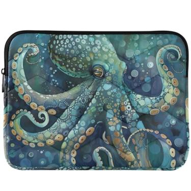 Imagem de Capa fofa para notebook com estampa de polvo marinho para Macbook Air de 13 polegadas, universal, 33 a 35 cm, linda capa para laptop