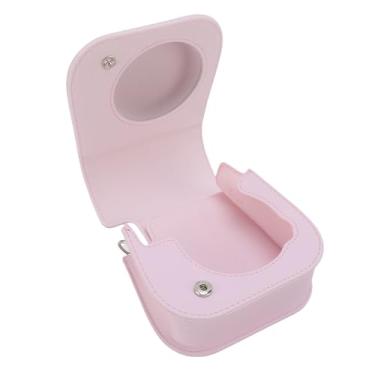 Imagem de GLOGLOW Nan Mini12 e Mini11, Couro PU Com Alça de Ombro Ajustável, Bolsa de Armazenamento Leve, Capa Protetora de 5,9 X 5,1 X 2,8 Polegadas para Nan (Rosa claro)