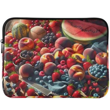 Imagem de Capa para notebook com estampa de frutas e bagas de verão fofas universais de 13 a 14 polegadas para MacBook de 13 polegadas
