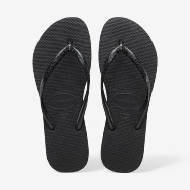 Imagem de Chinelo Havaianas Slim, Preto, 39/40