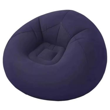 Imagem de Sofá inflável de veludo luxuoso Sofá confortável(AZUL)