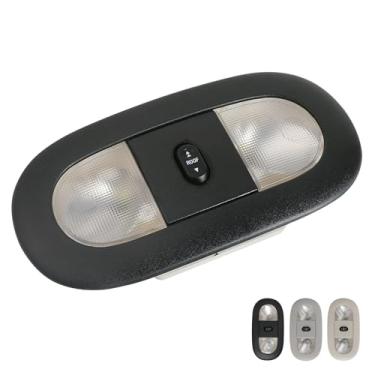 Imagem de Lâmpada LED para console superior | Para Ford Super Duty Extended Cab/SuperCrew | Substitui 8C3Z-25519A70-AA 8C3Z25519A70AA luzes internas da cabine com interruptor de teto solar (preto)