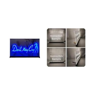 Imagem de Letreiro LED Neon 3D Esculpido Devil May Cry, Arte De Parede Para Deco