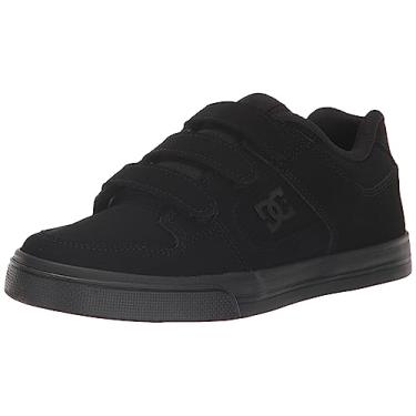 Imagem de DC Tênis infantil unissex Pure V Low para skate, Preto/Preto/Preto, 3 Little Kid