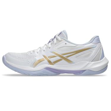 Imagem de ASICS Tênis feminino de vôlei Gel-Rocket 12, Branco/champanhe, 42
