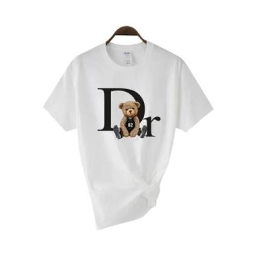 Imagem de Camiseta Feminina De Verão Com Estampa De Urso Fofo, Gráfica De Marca 