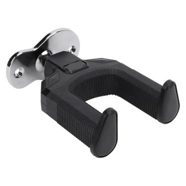 Imagem de RiToEasysports Suporte de Parede para Guitarra, Suporte de Metal Com Trava Automática para Guitarras Acústicas Elétricas, Banjo, Baixo, Bandolim (Base prateada)