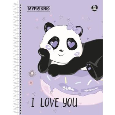 Imagem de Caderno Espiral Pequeno 1/4, Animativa, Capa Dura, My Friend, 80 Folhas, Pacote com 10