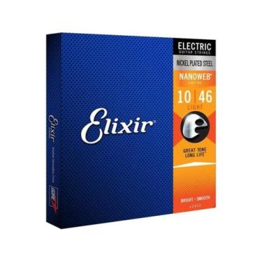 Imagem de Encordoamento Para Guitarra .010 Light Nanoweb 12052 Elixir