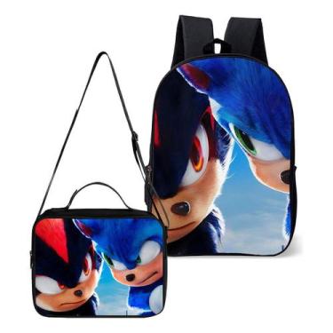 Imagem de Mochila Simples Com Lancheira Termica Kit Escolar Estampa Infantil Gam