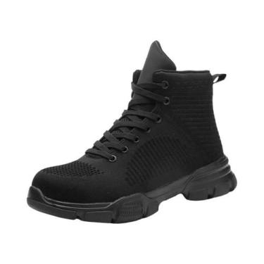 Imagem de Botas De Trabalho De Segurança Masculinas Com Biqueira De Aço, Calçado