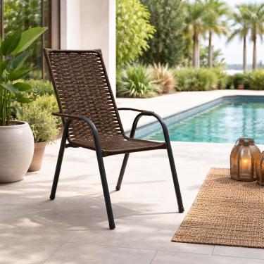 Imagem de Cadeira De Junco Para Área de Piscina Lazer Jardim   - Rede Móveis
