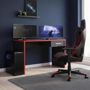 Imagem de Mesa Gamer Escrivaninha Para Computador DRX 9000 Quarto - - Móveis Leã