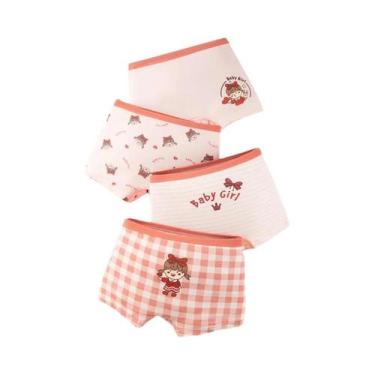 Imagem de Conjunto De Roupa Íntima De Verão Para Meninas, Pacote Com 4 Peças, Ca