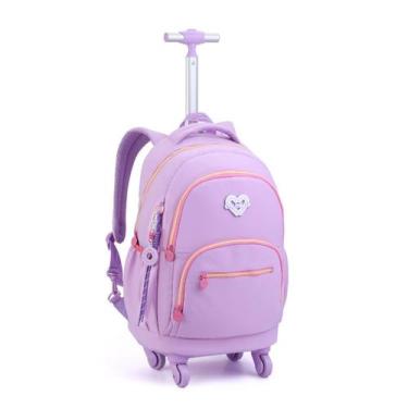 Imagem de Mochila Com Rodinhas 360 Escolar Juvenil Meninas Espaçosa - Seanite, R