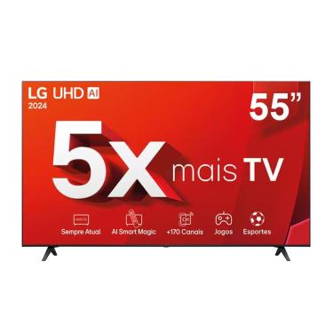 Imagem de Smart TV 4K 55 LG Ultra HD 55UT8050 Com Alexa E Chromecast Cinza Bivolt