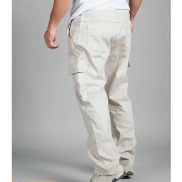 Imagem de Calça Cargo Skateboard Unissex Cores variadas - NIV DENIM, Prata, G 44