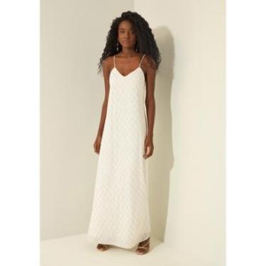 Imagem de Vestido Longo De Alças Com Decote Em V-Feminino