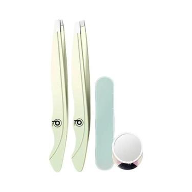 Imagem de Pinça De Sobrancelha De Aço Inoxidável De Alta Precisão, Conjunto De P
