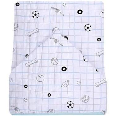 Imagem de Toalha Banho Soft Premium Papi Baby com Capuz - Papi Textil, Azul