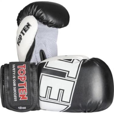 Imagem de Luva de Boxe e Muay Thai com sistema de ventilação NK3 - Top Ten, Pret