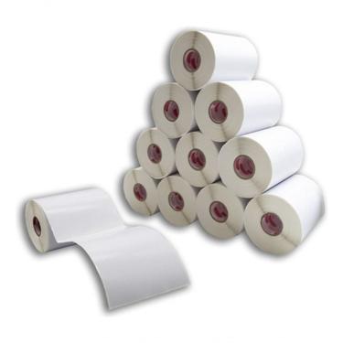 Imagem de Etiqueta Térmica Adesiva 100x150 Serrilhada para Identificação de Produtos, Códigos de Barras e Endereçamento