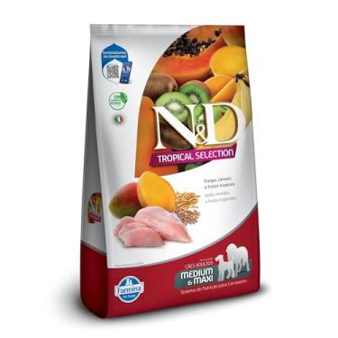 Imagem de N&D Tropical para Cães Adultos de Raças Médias e Grandes Sabor Frango, Cereais e Frutas...