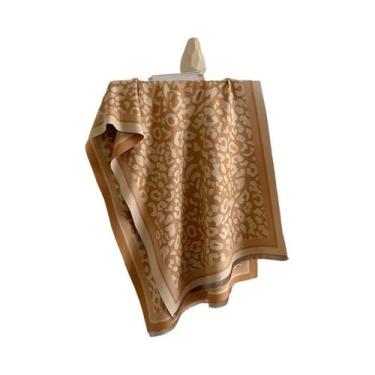 Imagem de Cachecol De Pashmina Vintage Com Estampa De Leopardo Para Mulheres, Lu