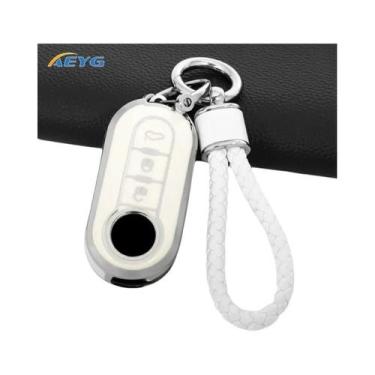 Imagem de Capa De Chave Flip Em TPU Para Fiat 500, Ducato, Punto, Panda, Lancia 