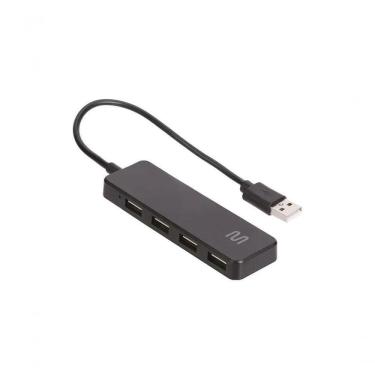 Imagem de Hub USB 2.0 AC443 com 4 Portas e Taxa de Transferência Até 480 MBPS Preto Multi