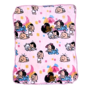 Imagem de Cobertor infantil turma da mônica soninho - 90 x 1,10 - rosa - jolitex