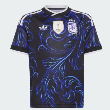Imagem de Camisa Adidas Argentina Away 2026 Juvenil, 8 ANOS