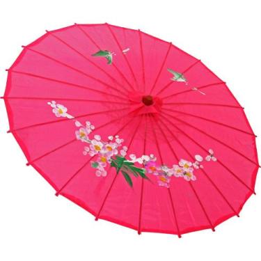 Imagem de Sombrinha Japonesa em Bambu Pink Floral - Galleria 77