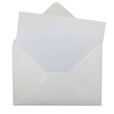Imagem de Envelope Bico Branco 10,5x15,5 Cm 75g + Cartão Branco 100 Un - Arwetec