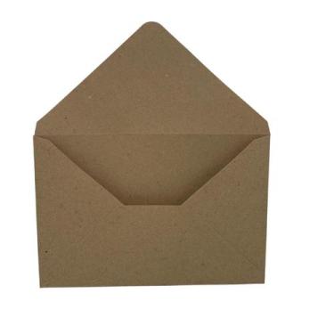 Imagem de Envelope Bico Kraft Pardo 10,5x15,5 Cm 50 Unidades - arwetech