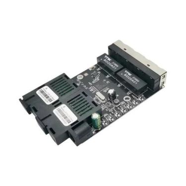 Imagem de Porta de fibra monomodo PCB 10/100M Ethernet Fiber Switch 4 RJ45 2 SC 