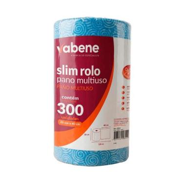 Imagem de Pano Multiuso Slim Azul 28x40cm C/ 300 Vabene