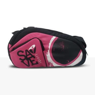 Imagem de SAVE SPORT, RAQUETEIRA BEACH TENNIS 50, Preto com Pink