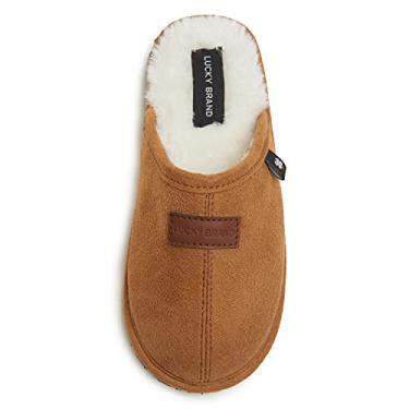 Imagem de Lucky Brand Pantufas de microcamur a para meninos, sapatos infantis com forro de pel cia, Bronzeado, 11-12 Little Kid