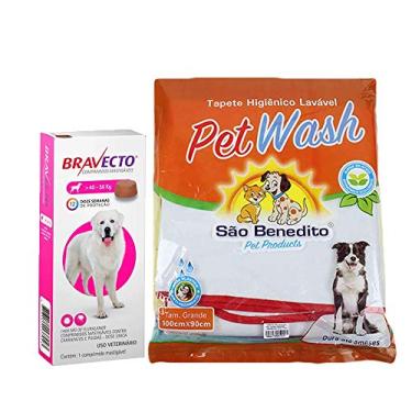 Imagem de Bravecto Cães 40 A 56kg + Tapete Higiênico Lavável