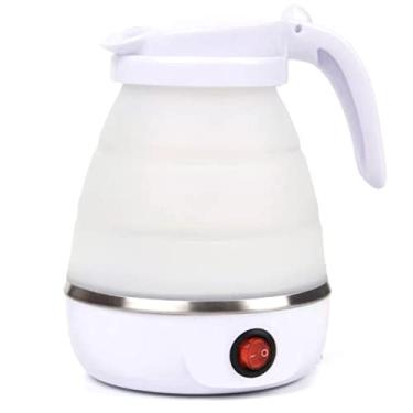 Imagem de Chaleira dobrável de silicone para casa de viagem Chaleira elétrica portátil automática