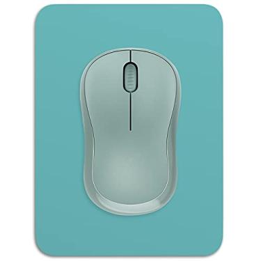 Imagem de Dapesuom mouse pad, mouse pad pequeno 6 x 8 polegadas com base de borracha antiderrapante, tapete de mouse à prova d'água, mini mouse pad para mulheres crianças mouse sem fio laptops bandeja de teclado viagem para escritório em casa, verde malaquita
