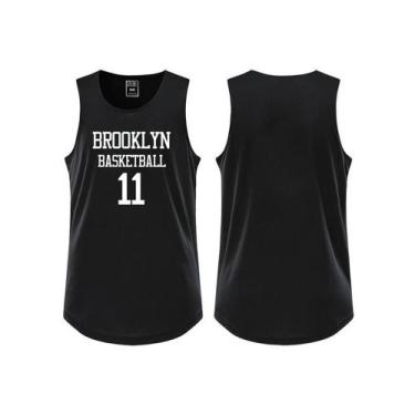 Imagem de Regata Basquete Brooklyn Esportiva Camiseta Academia Treino Basketball