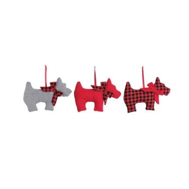 Imagem de Enfeite Natal Pendurar Cachorro Com 3un 12x18x3cm 1205434